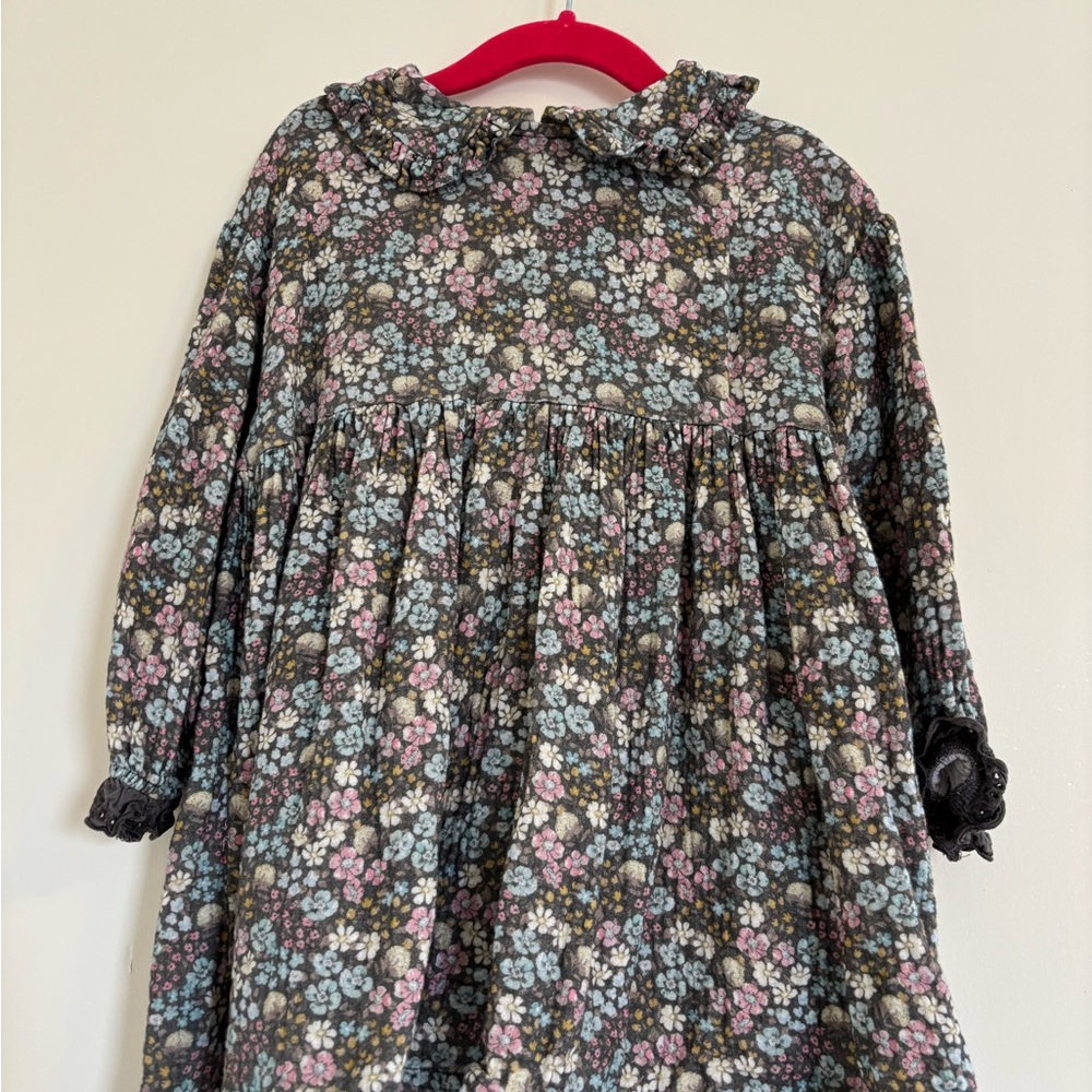 Tocoto Vintage Floral Long-Sleeve Dress